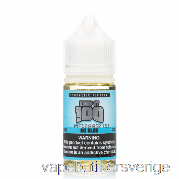 Vape Sverige Och Blå Salter - Behåll Det 100 - 30ml 50mg